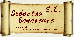 Srboslav Banašević vizit kartica